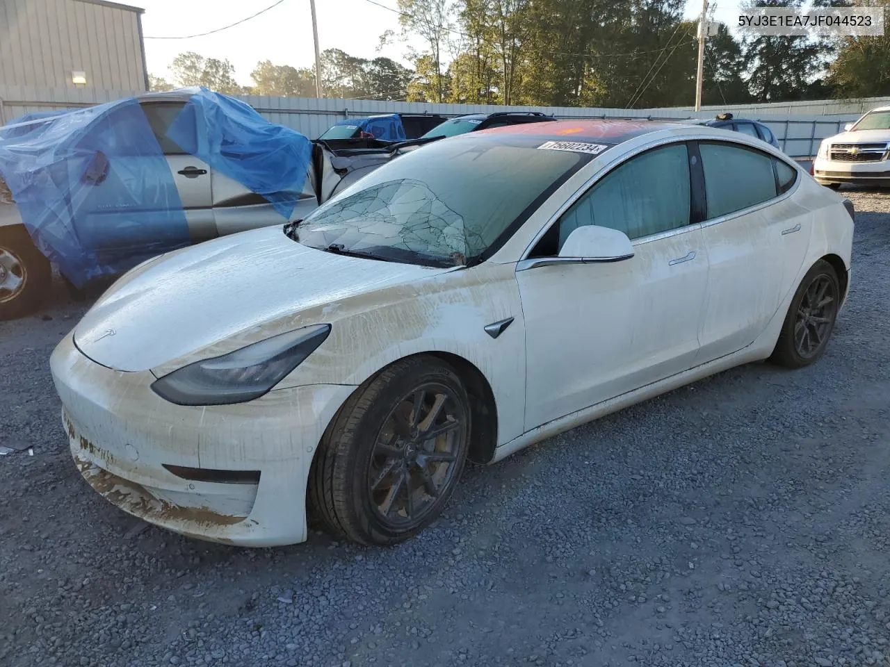 2018 Tesla Model 3 VIN: 5YJ3E1EA7JF044523 Lot: 75602234