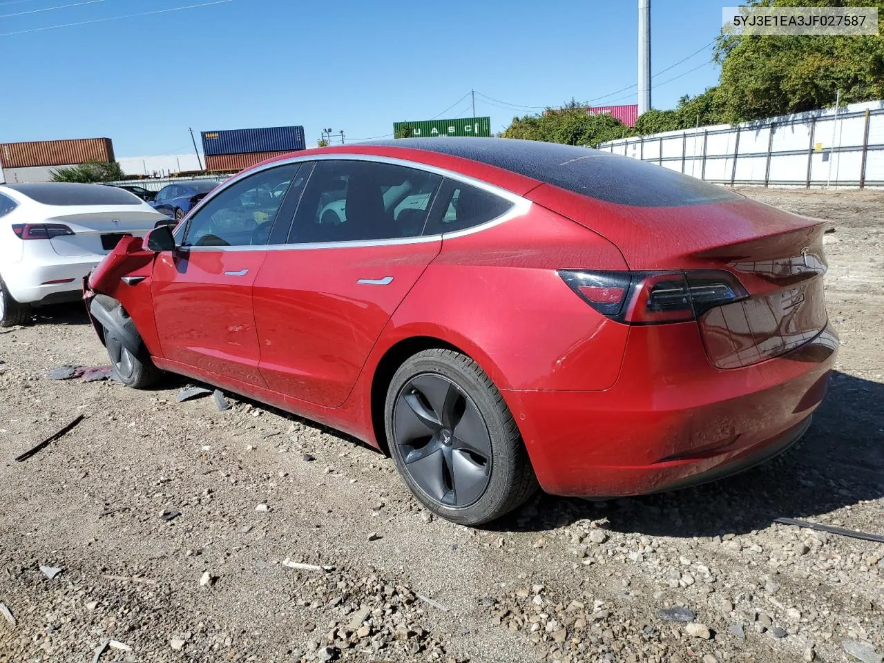 2018 Tesla Model 3 VIN: 5YJ3E1EA3JF027587 Lot: 75639184