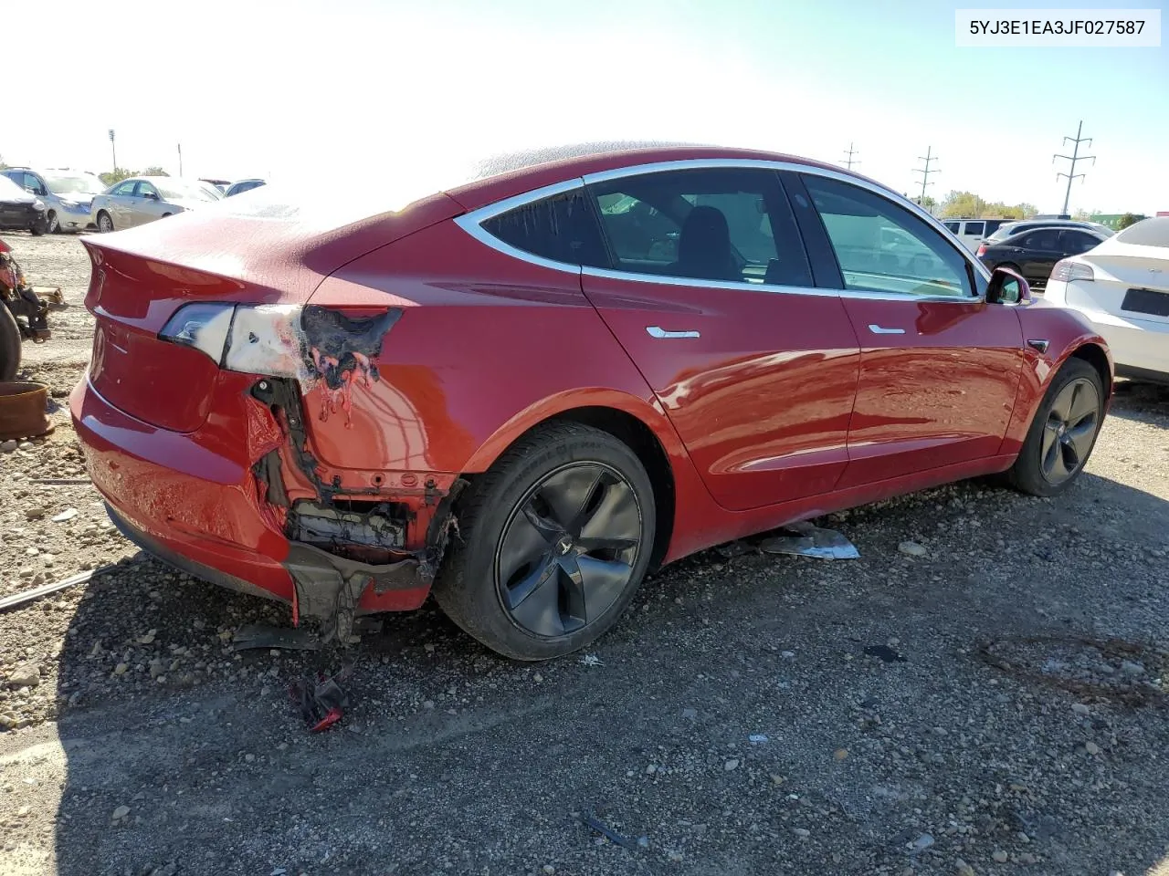 2018 Tesla Model 3 VIN: 5YJ3E1EA3JF027587 Lot: 75639184