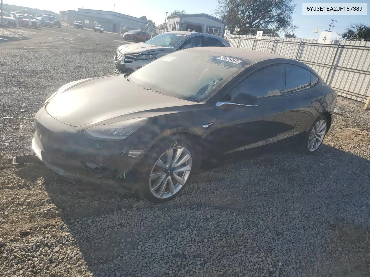 2018 Tesla Model 3 VIN: 5YJ3E1EA2JF157389 Lot: 75678464