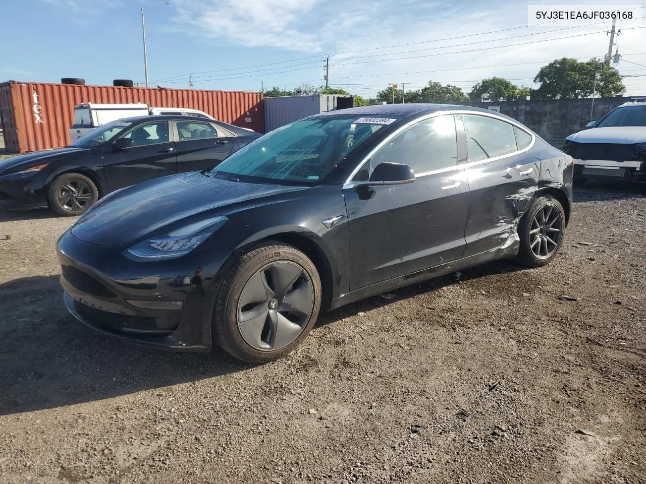 2018 Tesla Model 3 VIN: 5YJ3E1EA6JF036168 Lot: 75802394