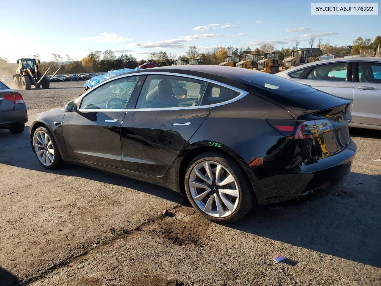 2018 Tesla Model 3 VIN: 5YJ3E1EA6JF176222 Lot: 75977234