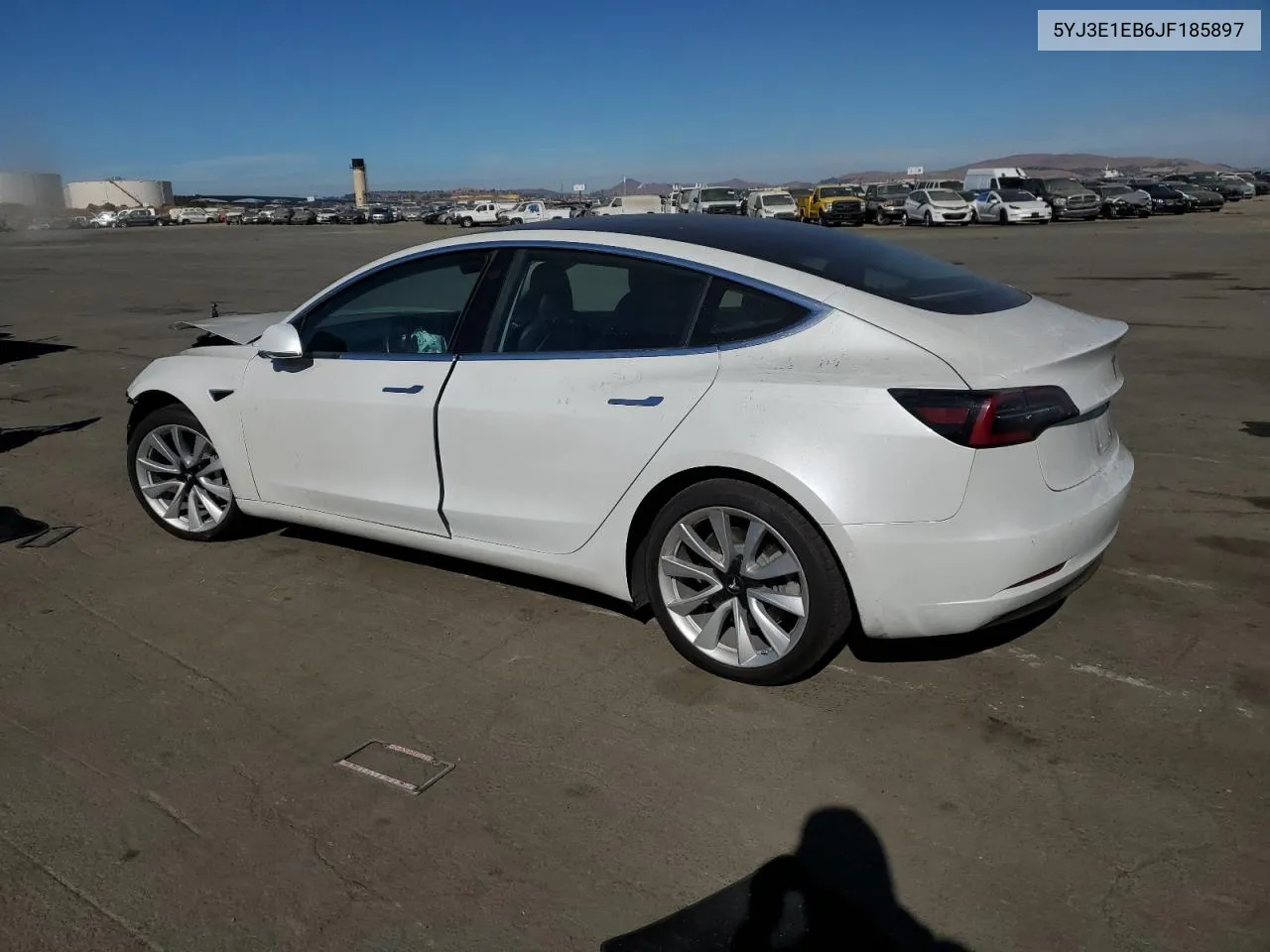 2018 Tesla Model 3 VIN: 5YJ3E1EB6JF185897 Lot: 76031294