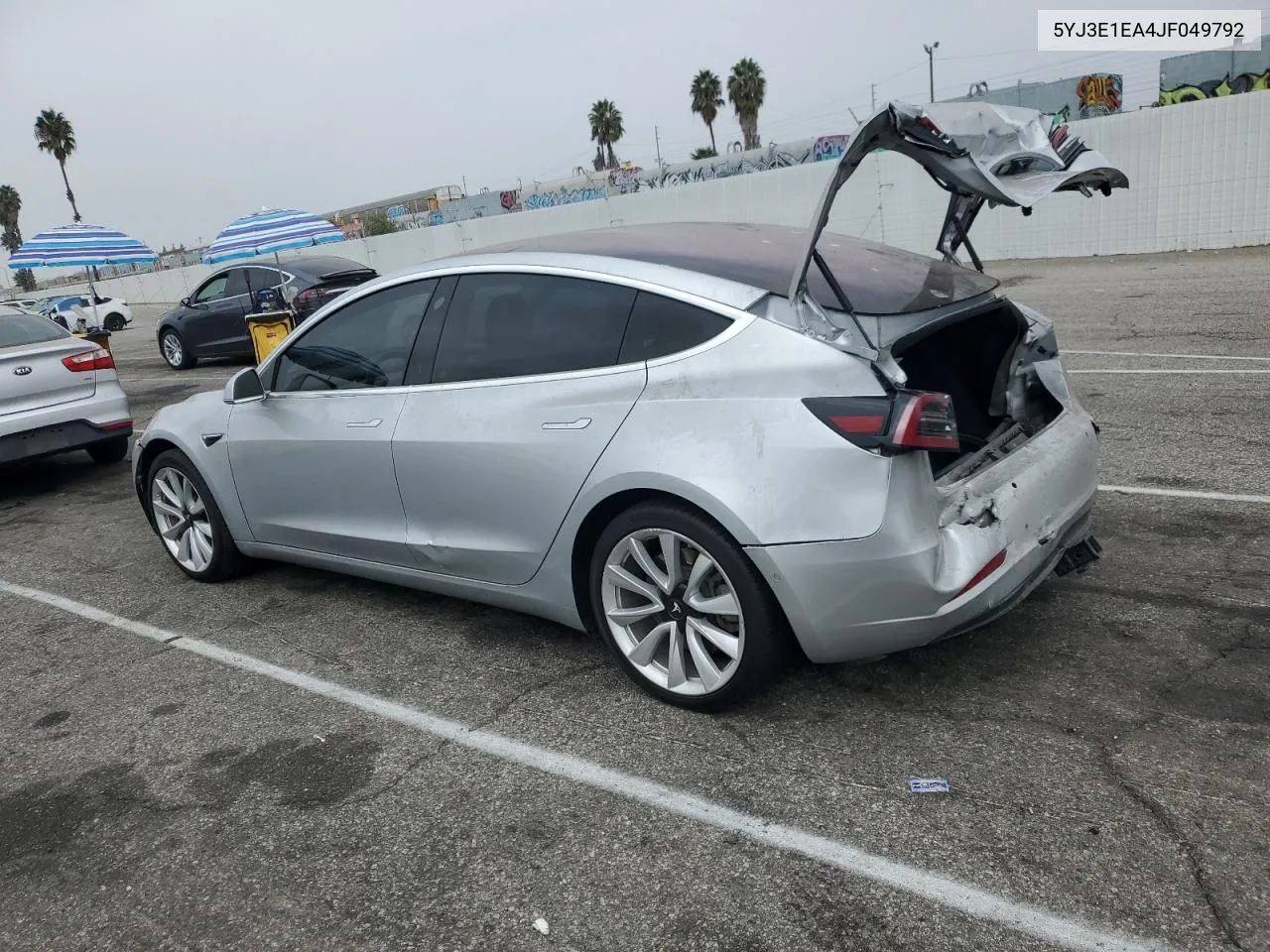 2018 Tesla Model 3 VIN: 5YJ3E1EA4JF049792 Lot: 76143134