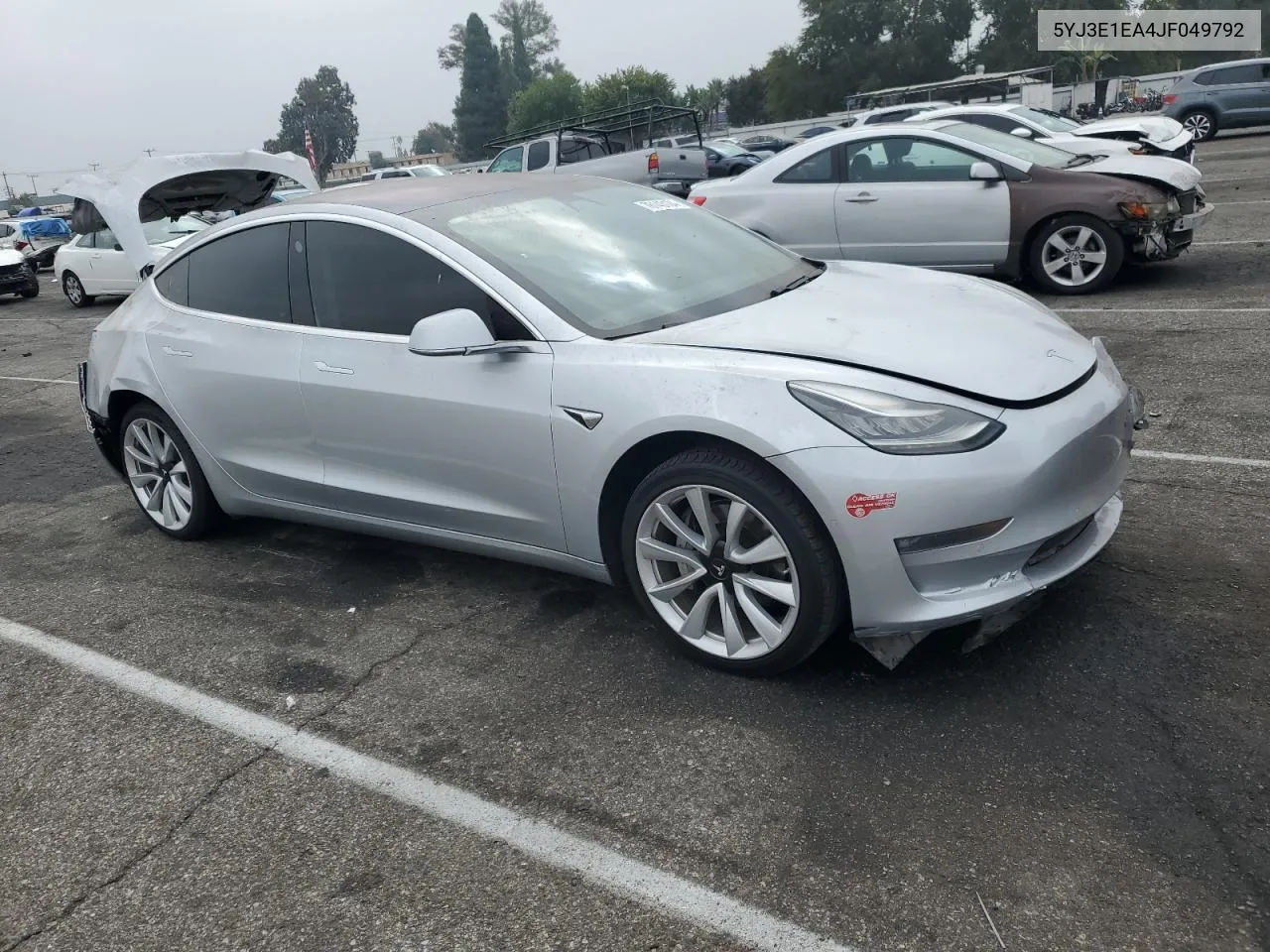 2018 Tesla Model 3 VIN: 5YJ3E1EA4JF049792 Lot: 76143134