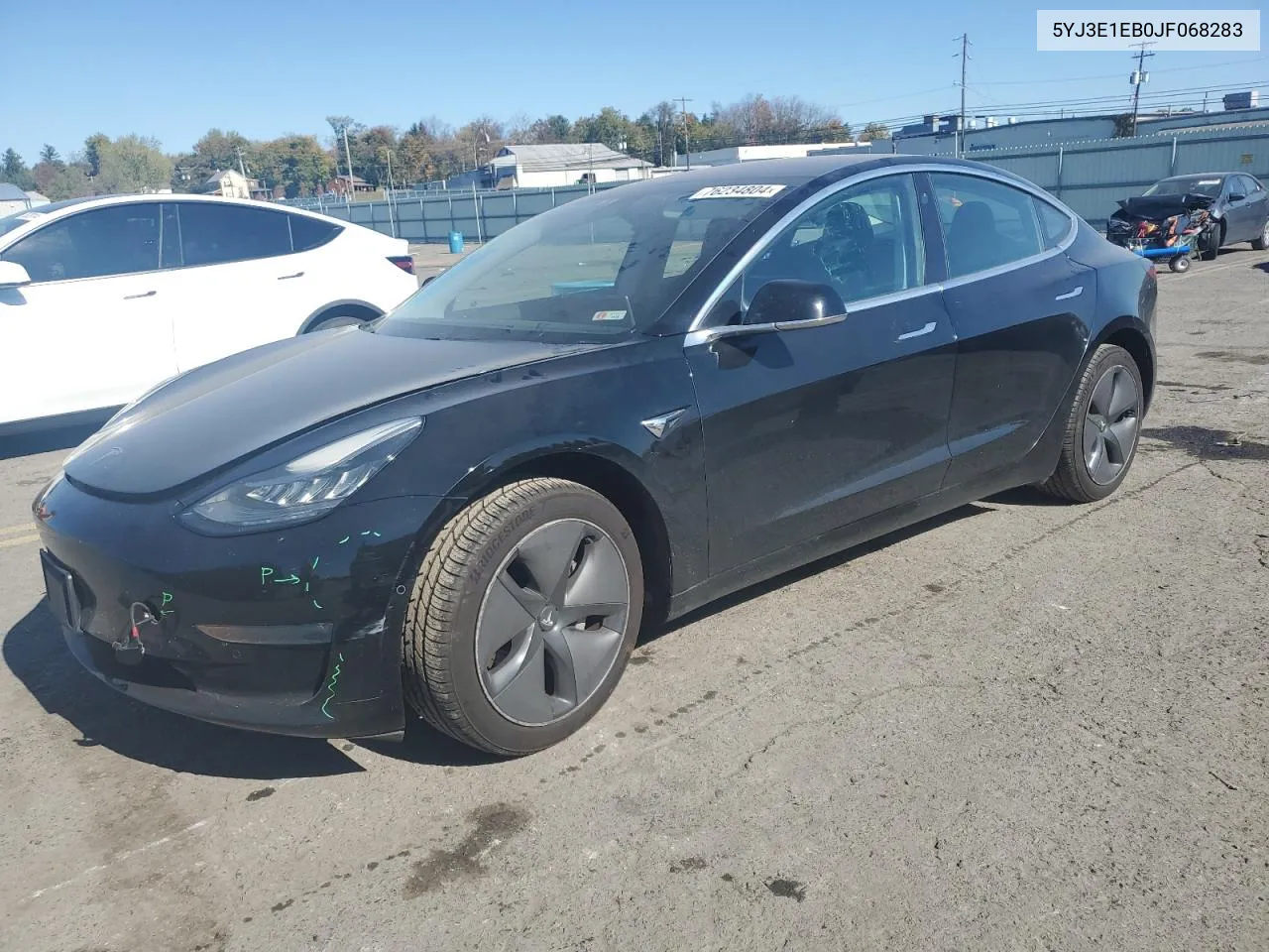 2018 Tesla Model 3 VIN: 5YJ3E1EB0JF068283 Lot: 76234804