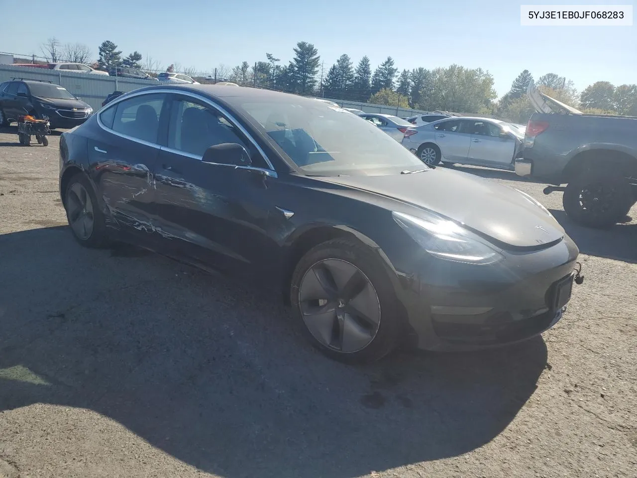 2018 Tesla Model 3 VIN: 5YJ3E1EB0JF068283 Lot: 76234804