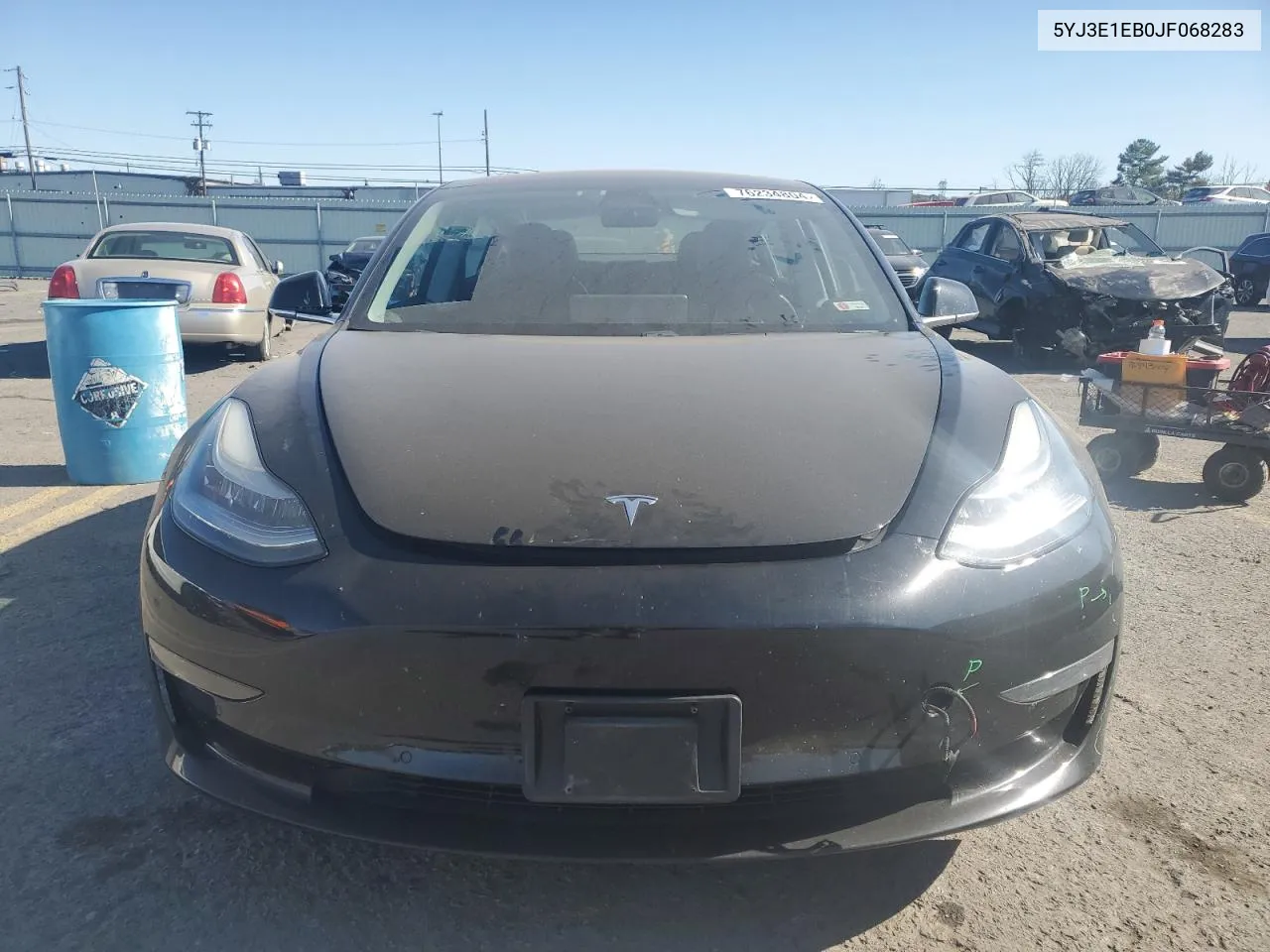 2018 Tesla Model 3 VIN: 5YJ3E1EB0JF068283 Lot: 76234804