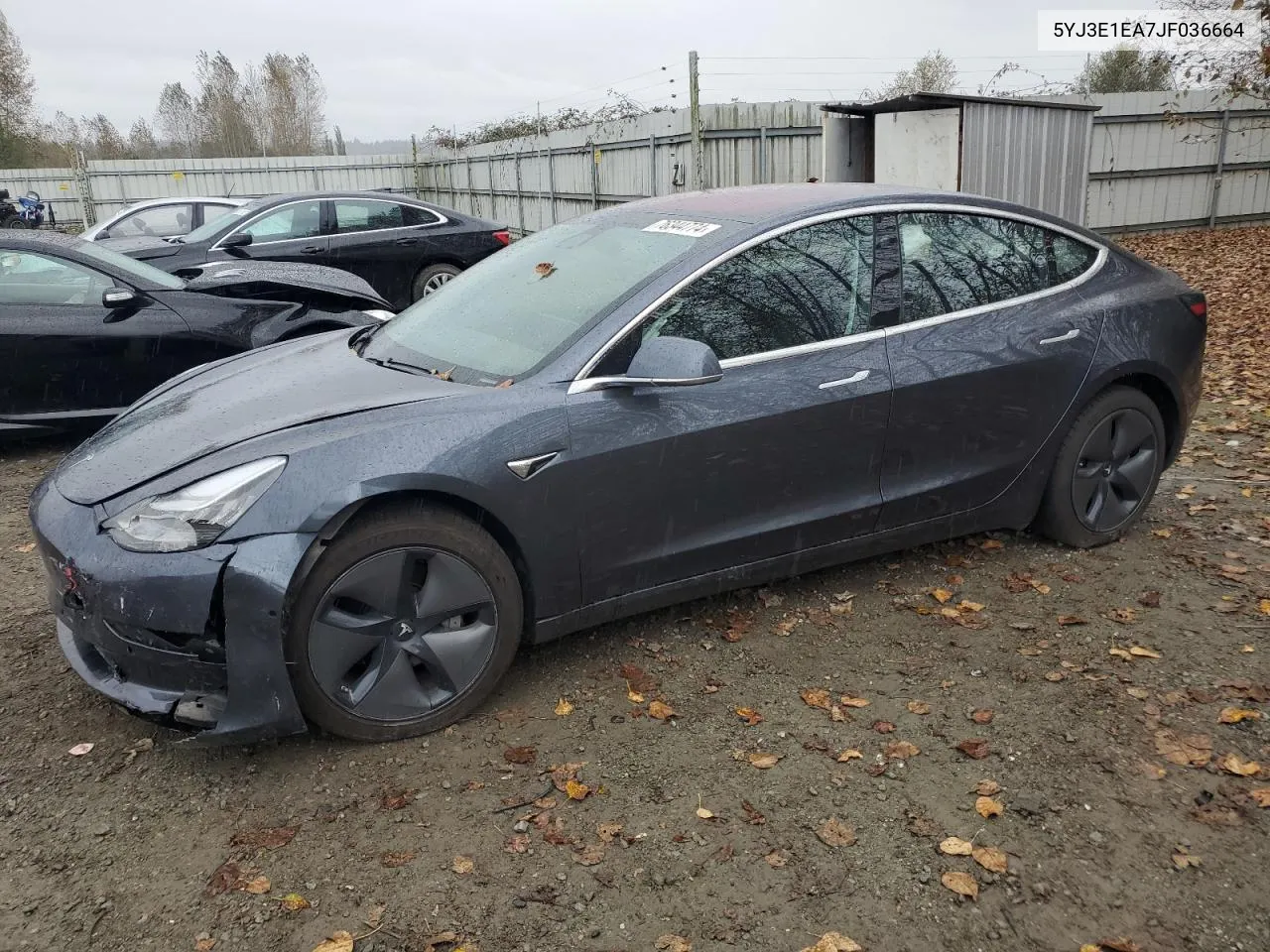 2018 Tesla Model 3 VIN: 5YJ3E1EA7JF036664 Lot: 76344774