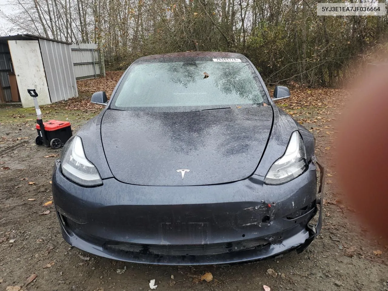 2018 Tesla Model 3 VIN: 5YJ3E1EA7JF036664 Lot: 76344774