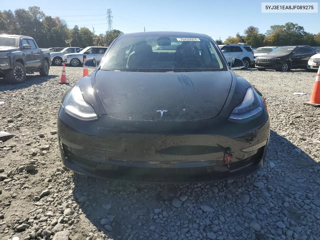 2018 Tesla Model 3 VIN: 5YJ3E1EA8JF089275 Lot: 76439924