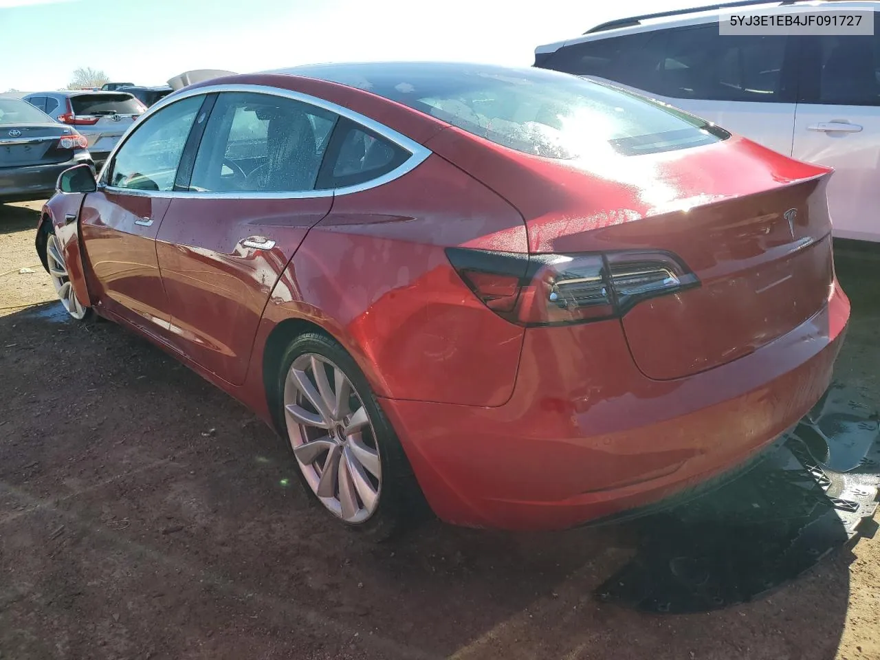 2018 Tesla Model 3 VIN: 5YJ3E1EB4JF091727 Lot: 76522994