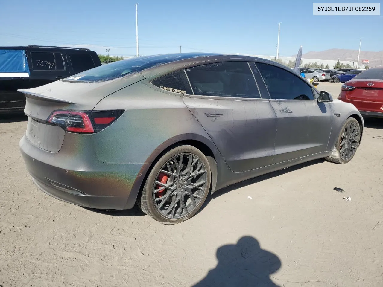 2018 Tesla Model 3 VIN: 5YJ3E1EB7JF082259 Lot: 76560094