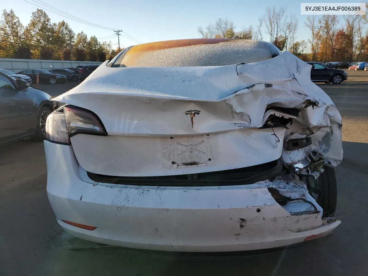 2018 Tesla Model 3 VIN: 5YJ3E1EA4JF006389 Lot: 76597884