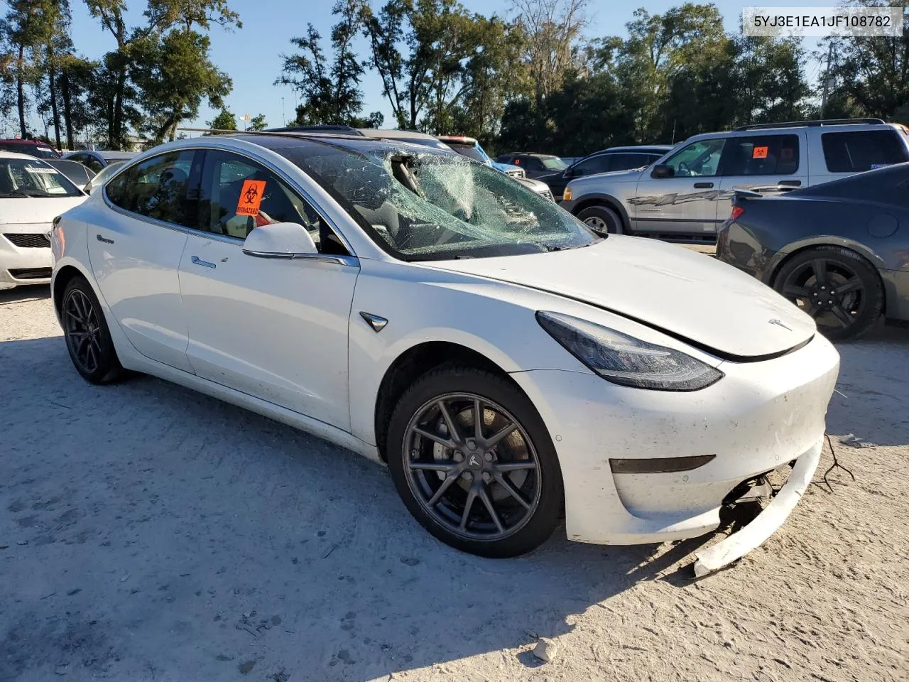 2018 Tesla Model 3 VIN: 5YJ3E1EA1JF108782 Lot: 76620594