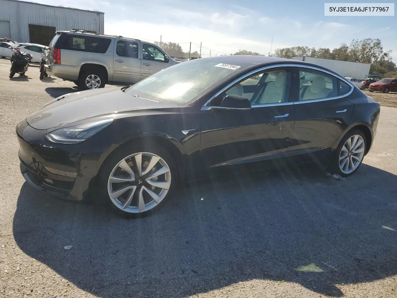 2018 Tesla Model 3 VIN: 5YJ3E1EA6JF177967 Lot: 76697994