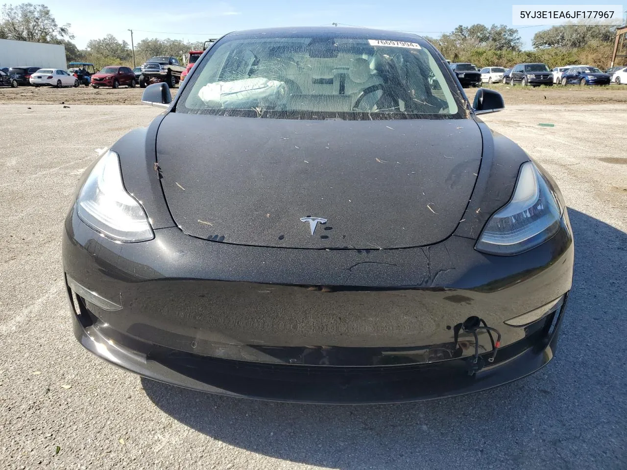 2018 Tesla Model 3 VIN: 5YJ3E1EA6JF177967 Lot: 76697994