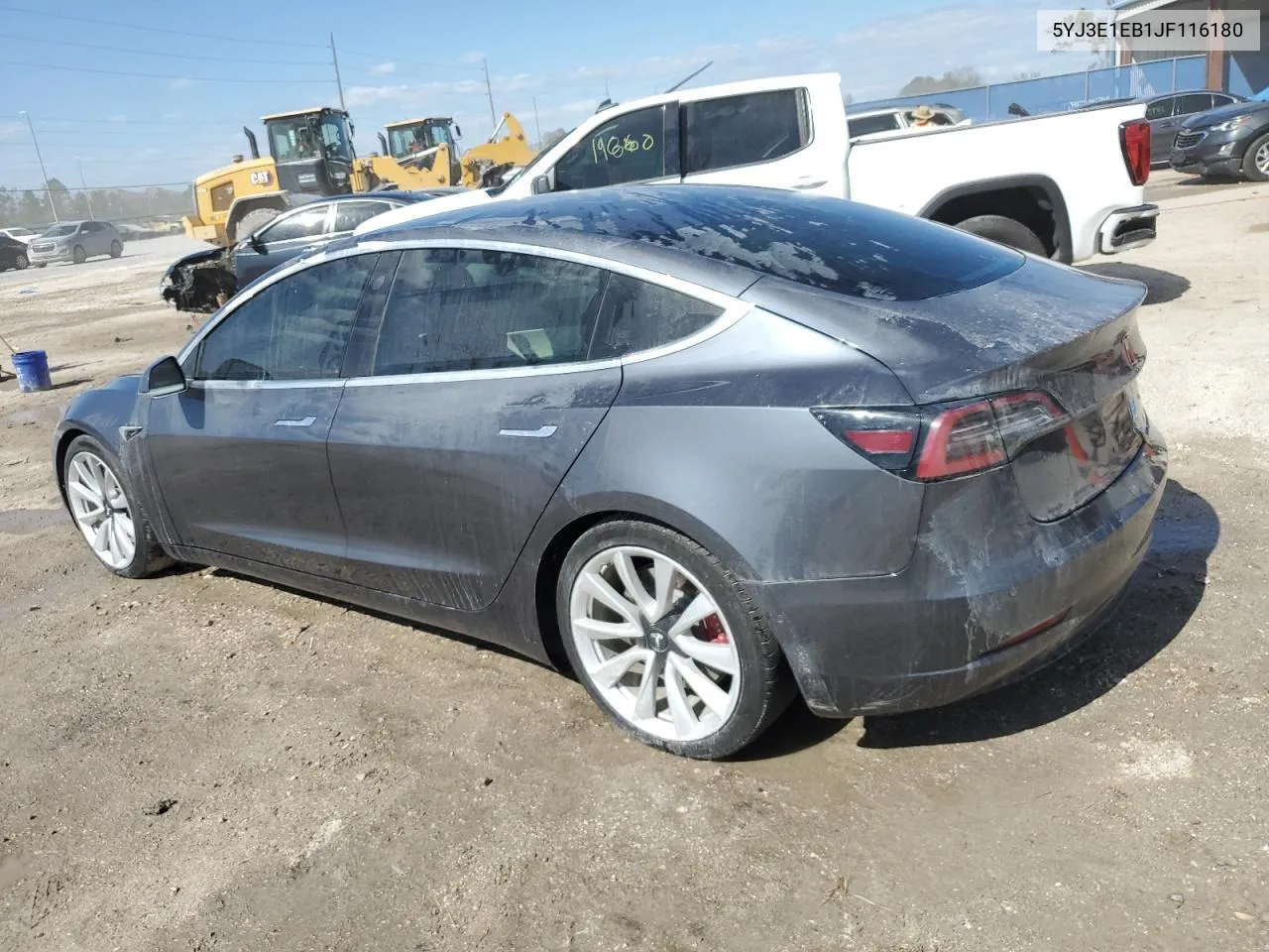 2018 Tesla Model 3 VIN: 5YJ3E1EB1JF116180 Lot: 76747174