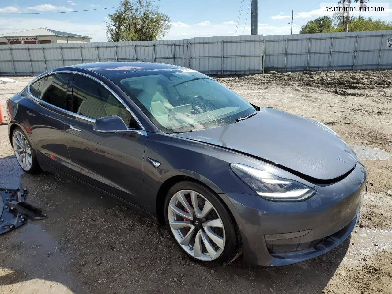 2018 Tesla Model 3 VIN: 5YJ3E1EB1JF116180 Lot: 76747174