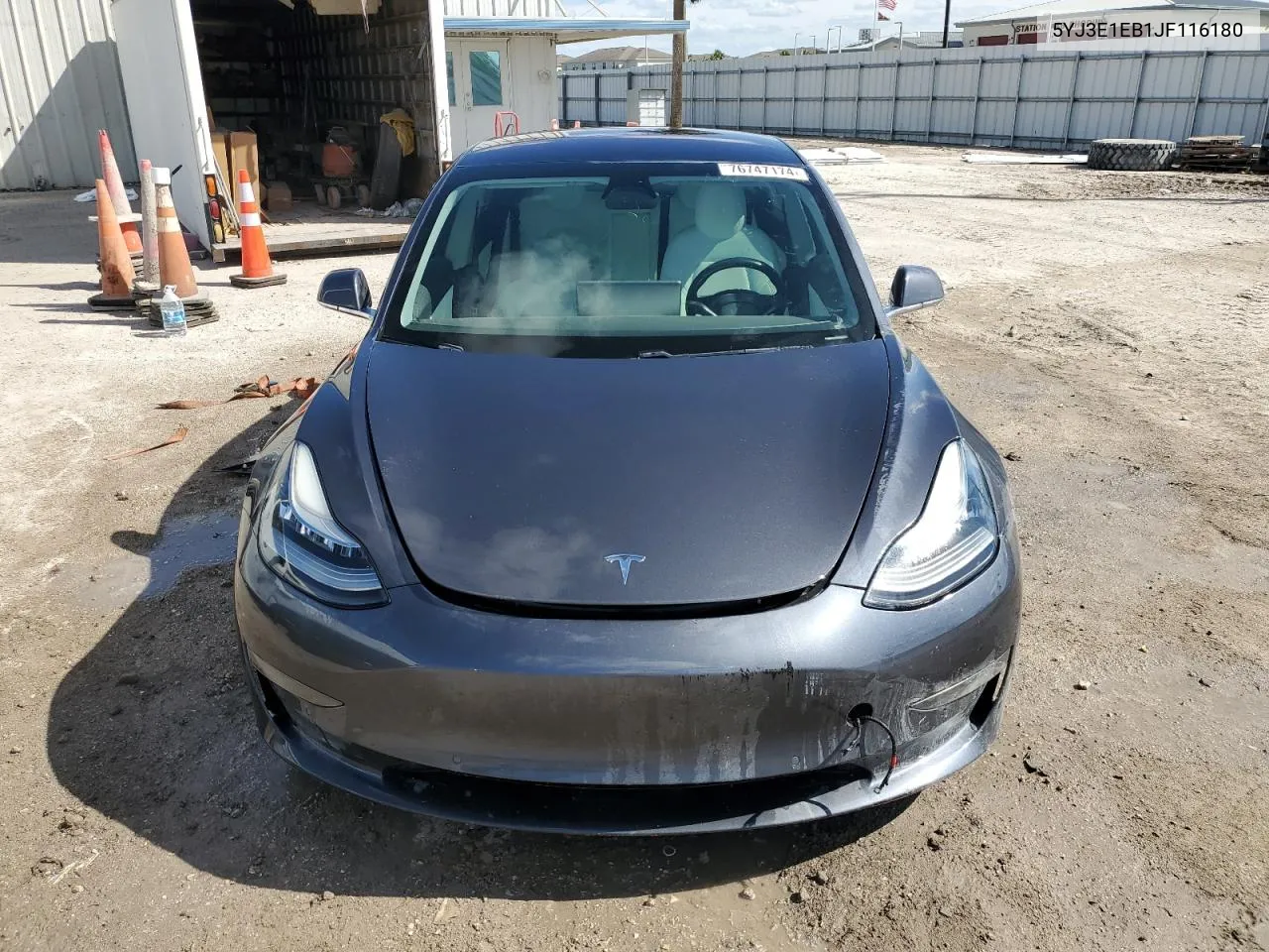 2018 Tesla Model 3 VIN: 5YJ3E1EB1JF116180 Lot: 76747174