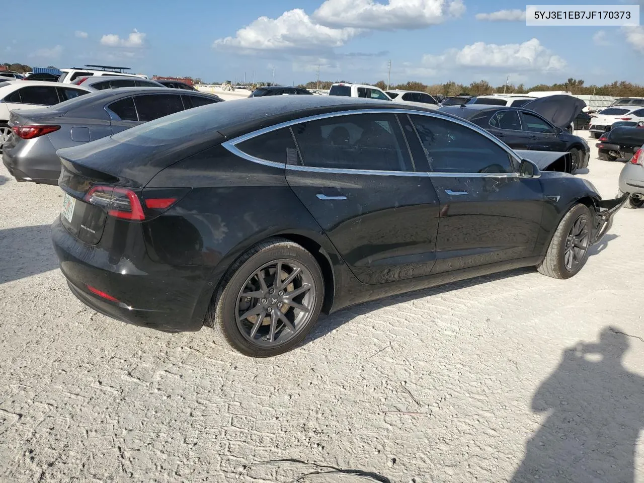 2018 Tesla Model 3 VIN: 5YJ3E1EB7JF170373 Lot: 77556254