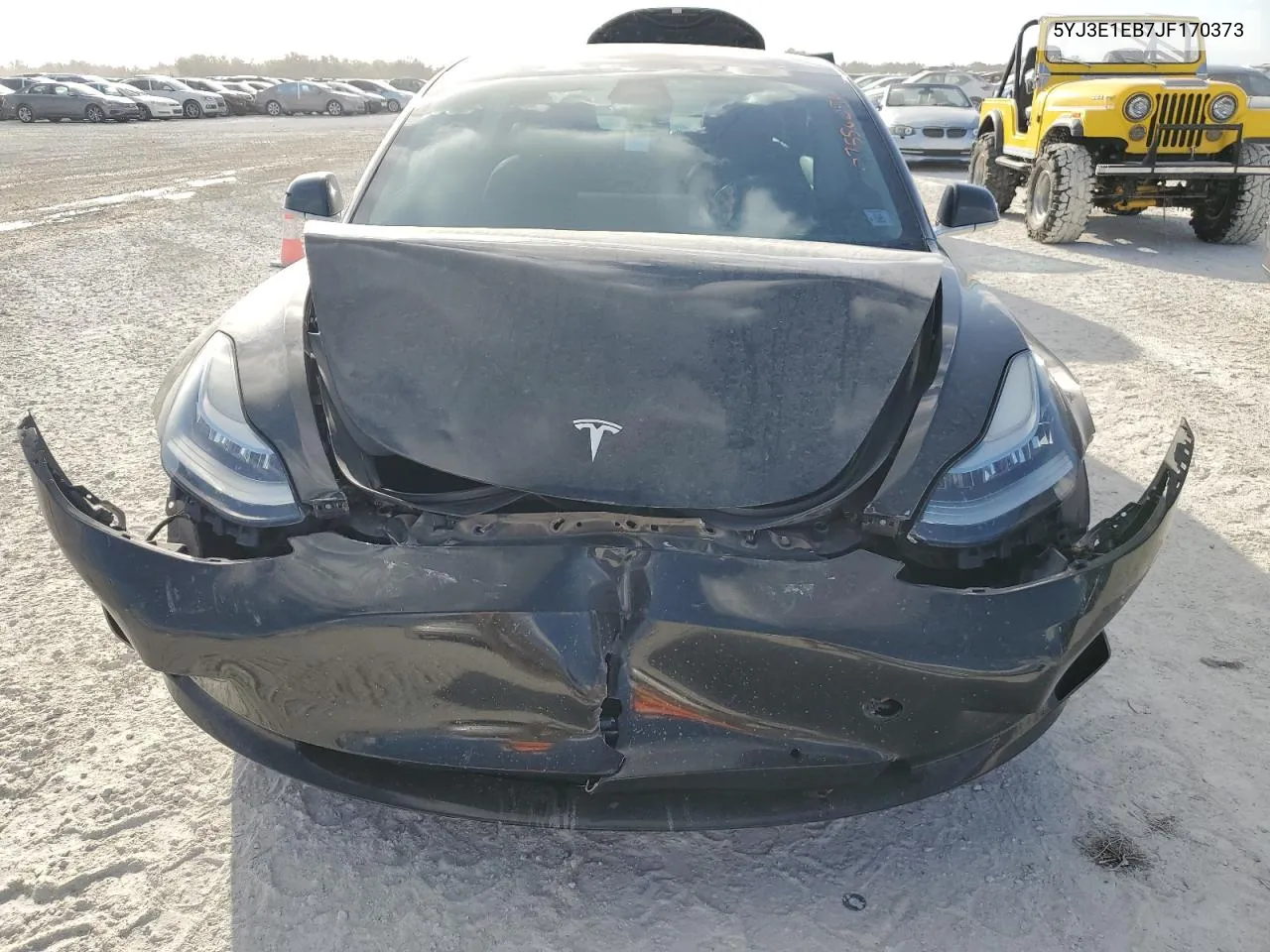 2018 Tesla Model 3 VIN: 5YJ3E1EB7JF170373 Lot: 77556254