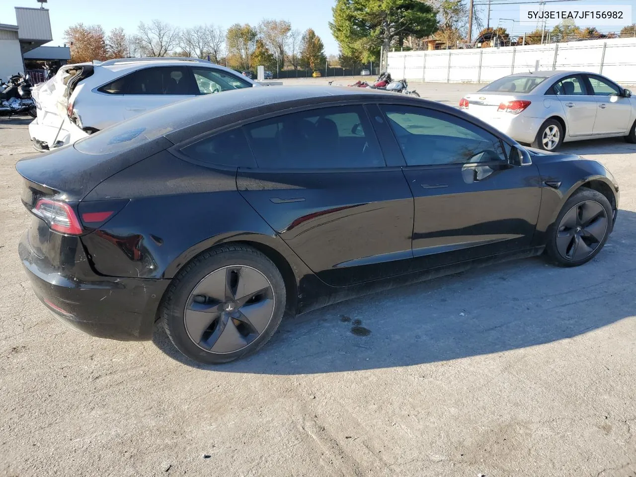 2018 Tesla Model 3 VIN: 5YJ3E1EA7JF156982 Lot: 77625034