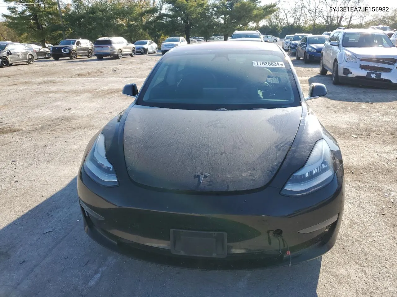 2018 Tesla Model 3 VIN: 5YJ3E1EA7JF156982 Lot: 77625034