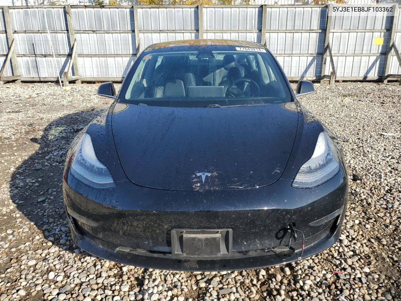 2018 Tesla Model 3 VIN: 5YJ3E1EB8JF103362 Lot: 77643214