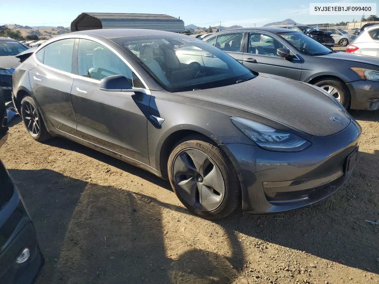 2018 Tesla Model 3 VIN: 5YJ3E1EB1JF099400 Lot: 77685854