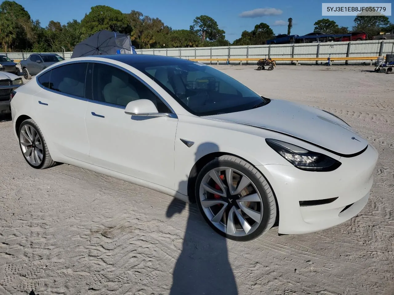 2018 Tesla Model 3 VIN: 5YJ3E1EB8JF055779 Lot: 77736244