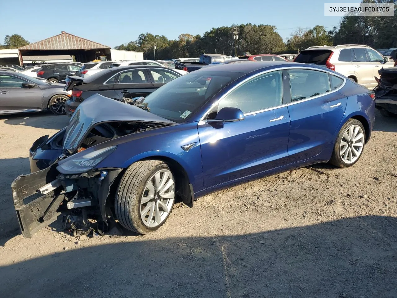 2018 Tesla Model 3 VIN: 5YJ3E1EA0JF004705 Lot: 77776684