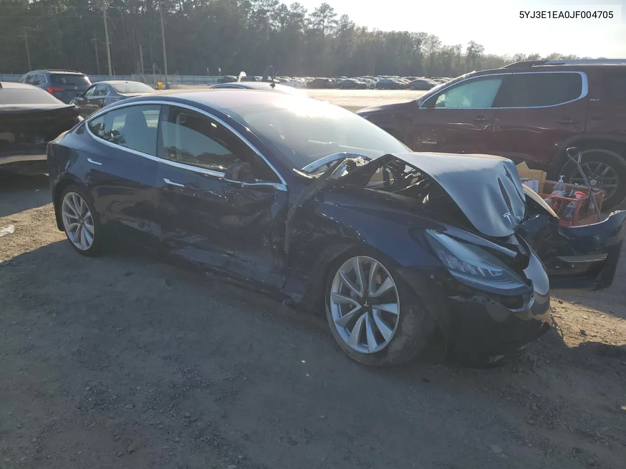 2018 Tesla Model 3 VIN: 5YJ3E1EA0JF004705 Lot: 77776684