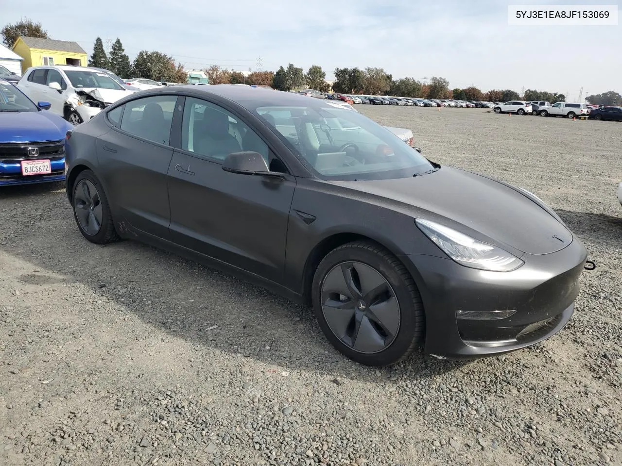 2018 Tesla Model 3 VIN: 5YJ3E1EA8JF153069 Lot: 78214024