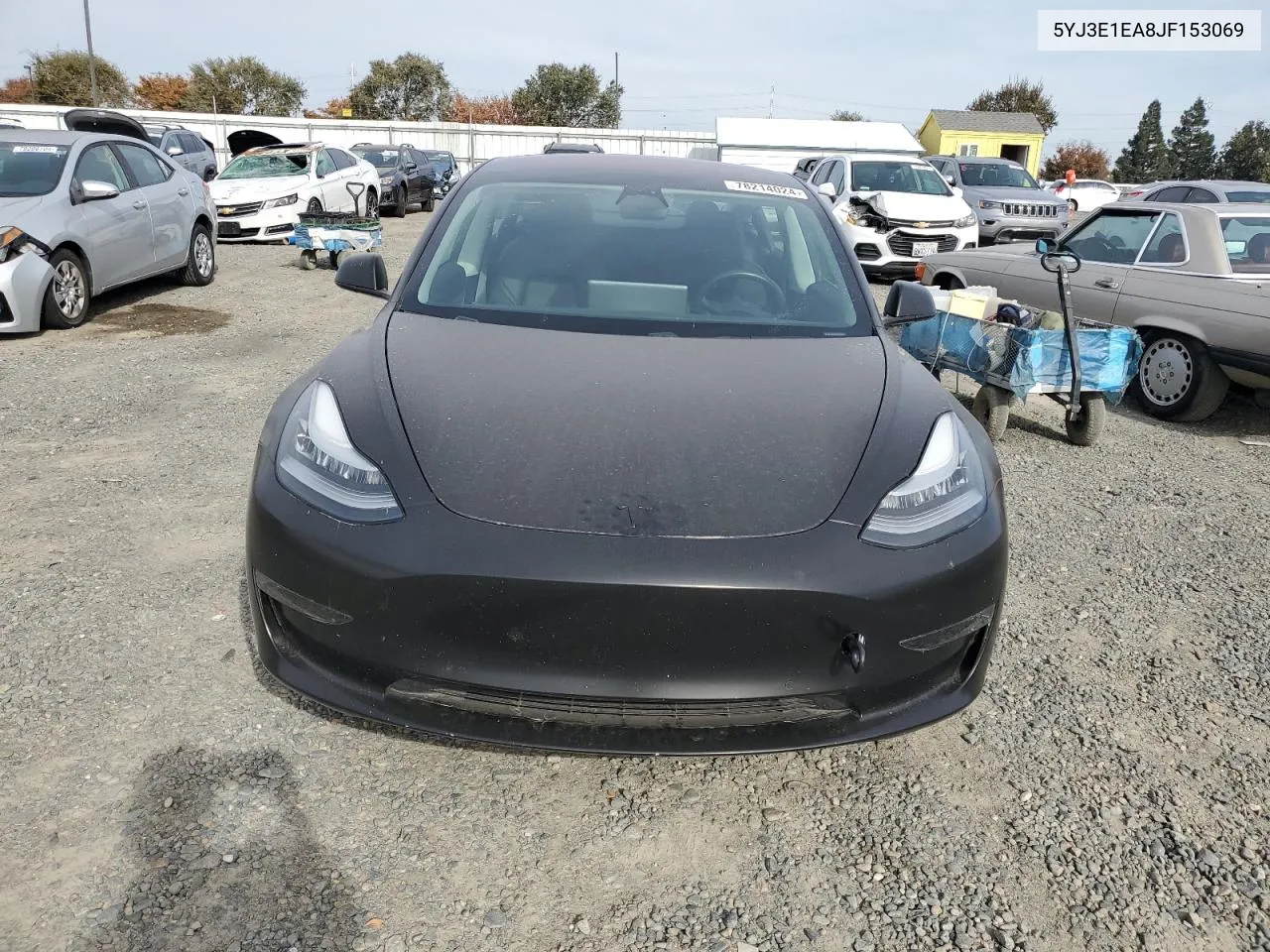 2018 Tesla Model 3 VIN: 5YJ3E1EA8JF153069 Lot: 78214024