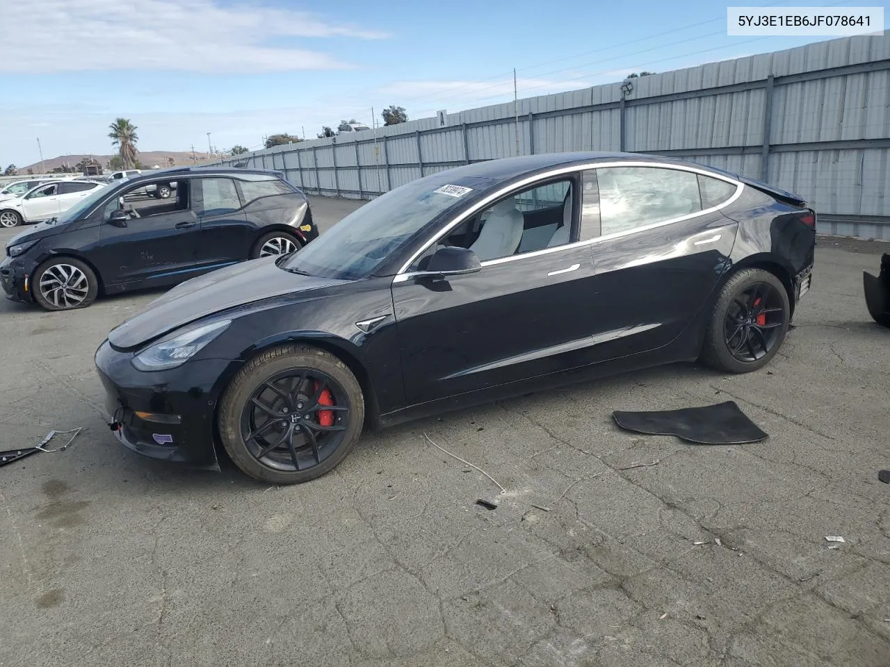 2018 Tesla Model 3 VIN: 5YJ3E1EB6JF078641 Lot: 78238974