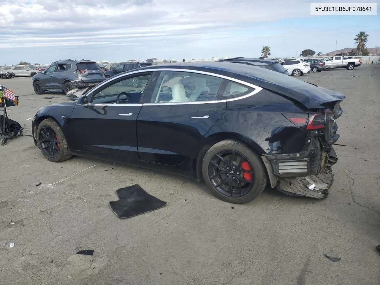 2018 Tesla Model 3 VIN: 5YJ3E1EB6JF078641 Lot: 78238974