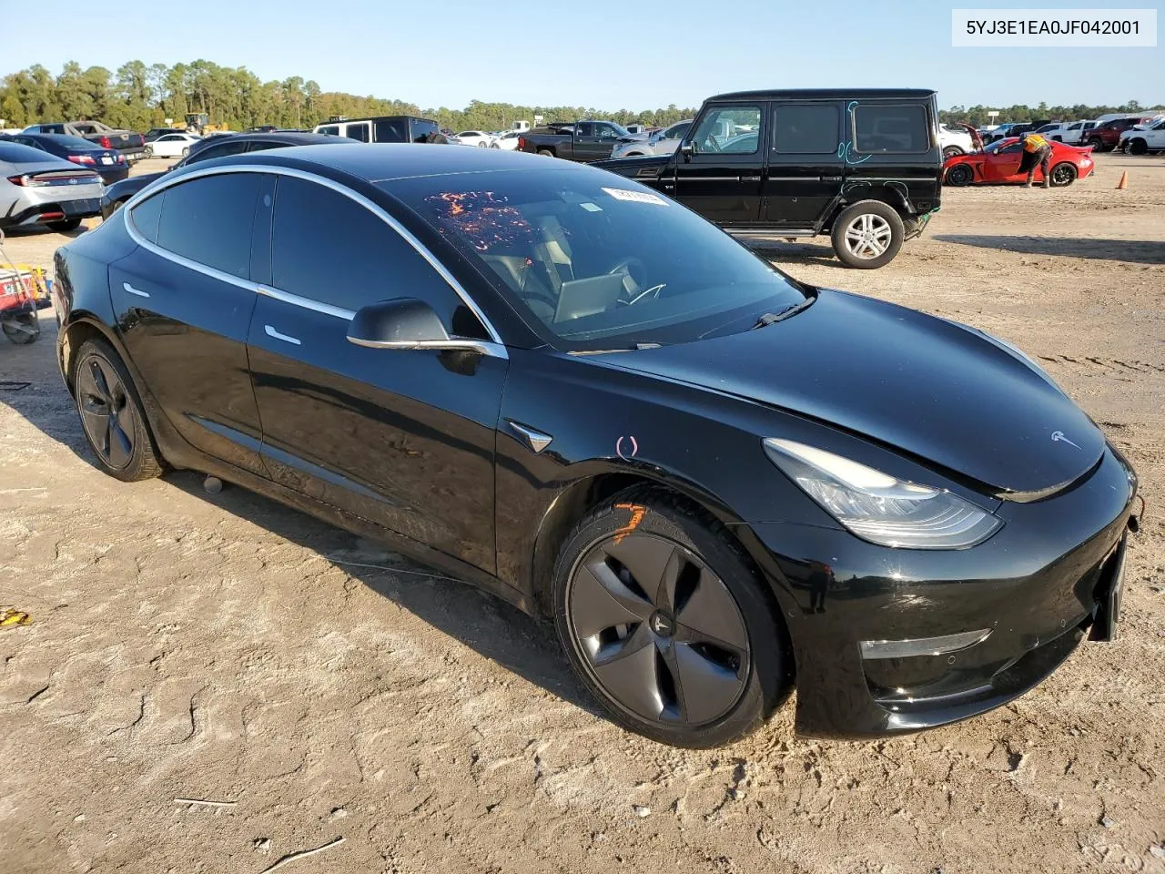 2018 Tesla Model 3 VIN: 5YJ3E1EA0JF042001 Lot: 78277014