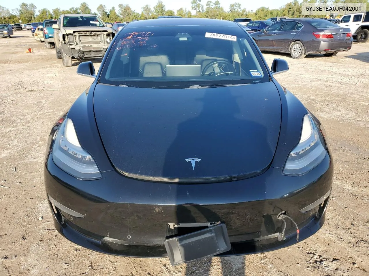 2018 Tesla Model 3 VIN: 5YJ3E1EA0JF042001 Lot: 78277014