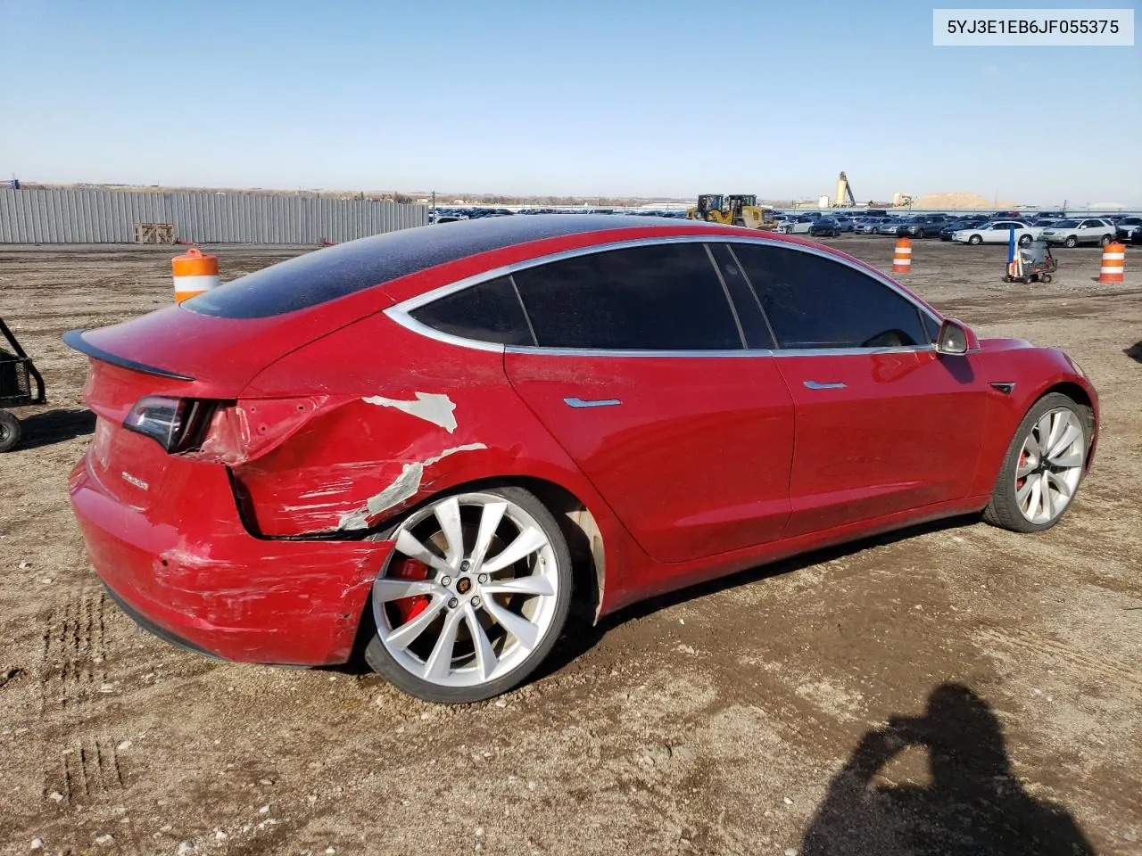 2018 Tesla Model 3 VIN: 5YJ3E1EB6JF055375 Lot: 78631354