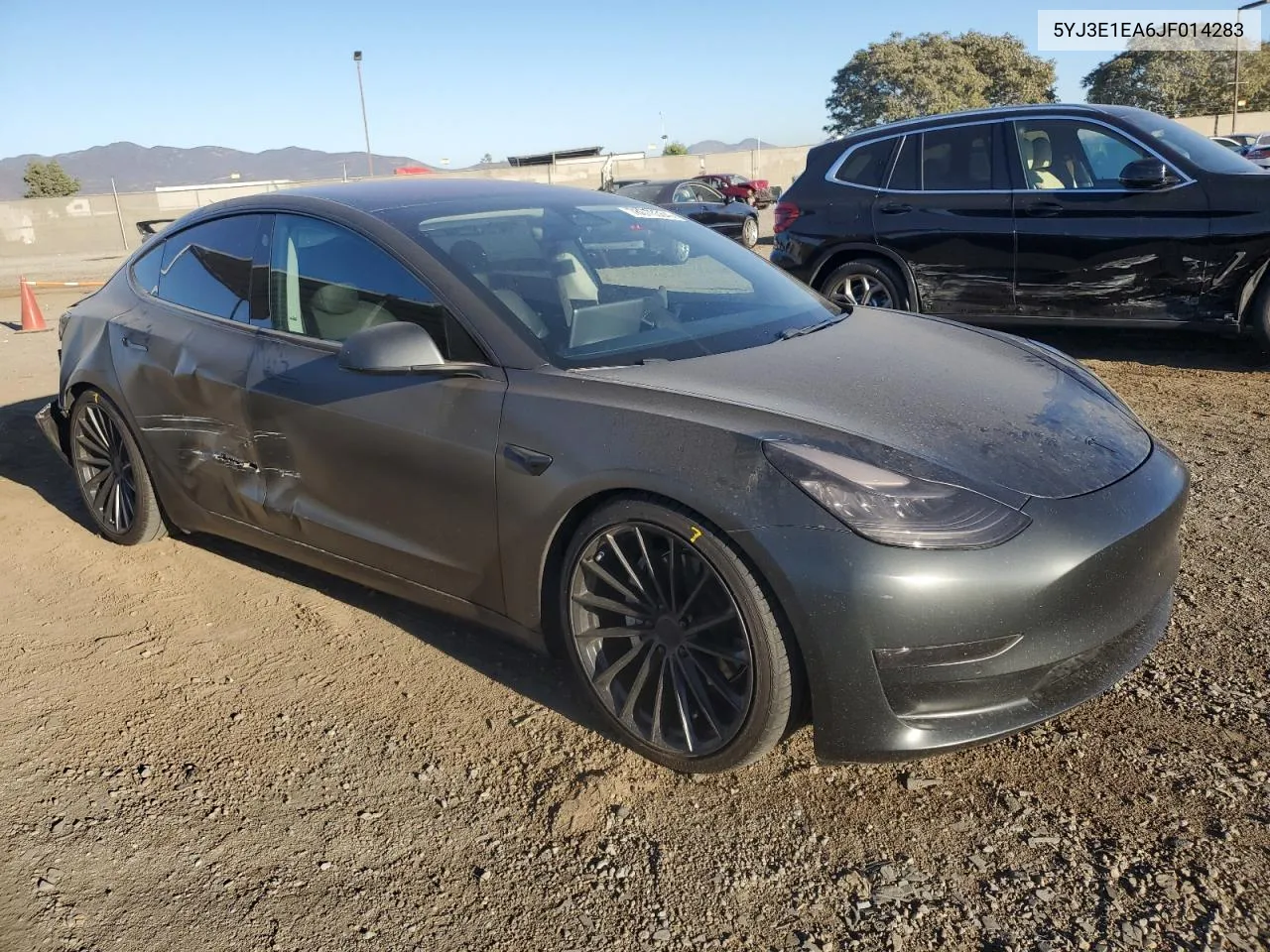 2018 Tesla Model 3 VIN: 5YJ3E1EA6JF014283 Lot: 78670354