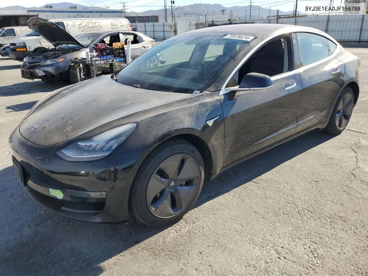 2018 Tesla Model 3 VIN: 5YJ3E1EA0JF156788 Lot: 78978674