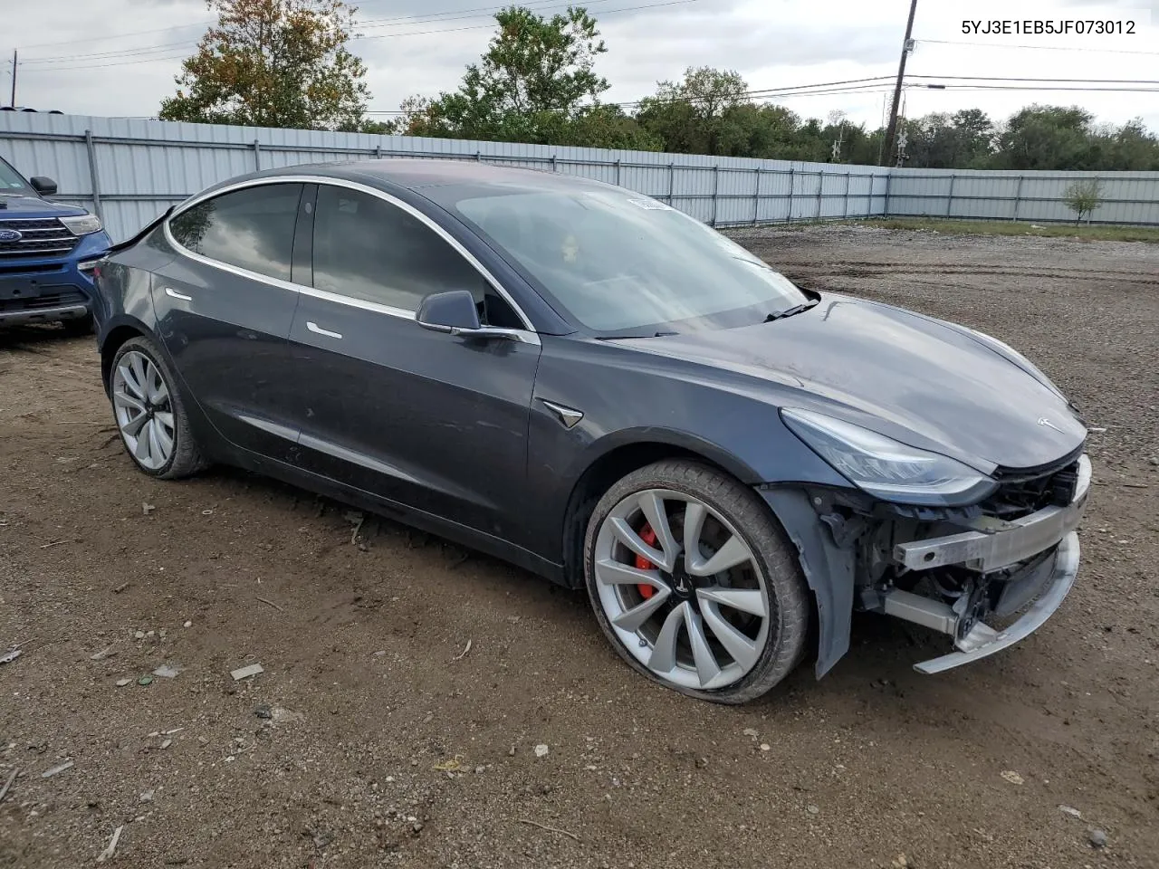 2018 Tesla Model 3 VIN: 5YJ3E1EB5JF073012 Lot: 79000074