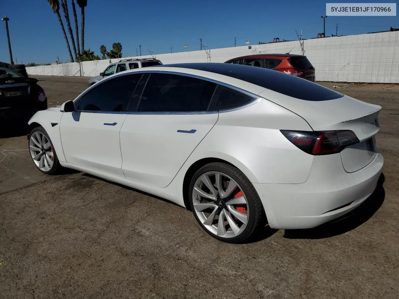 2018 Tesla Model 3 VIN: 5YJ3E1EB1JF170966 Lot: 79106514