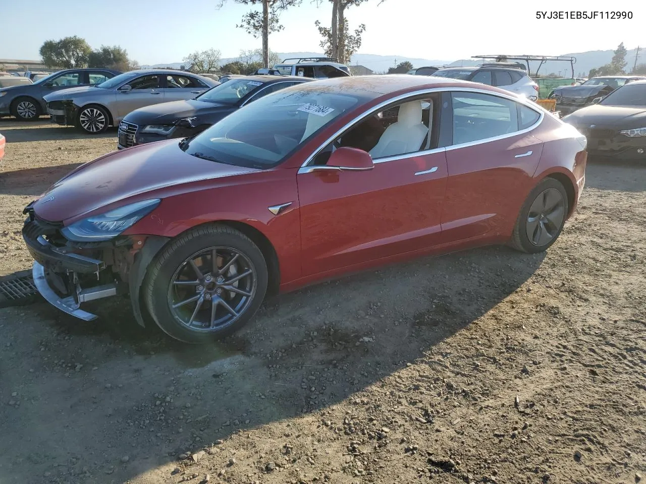 2018 Tesla Model 3 VIN: 5YJ3E1EB5JF112990 Lot: 79271684