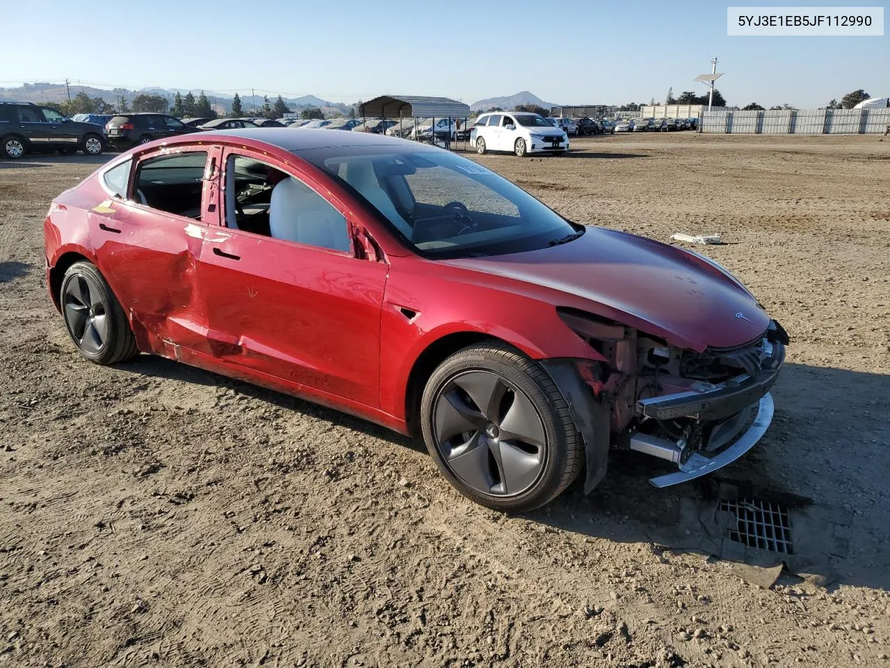 2018 Tesla Model 3 VIN: 5YJ3E1EB5JF112990 Lot: 79271684