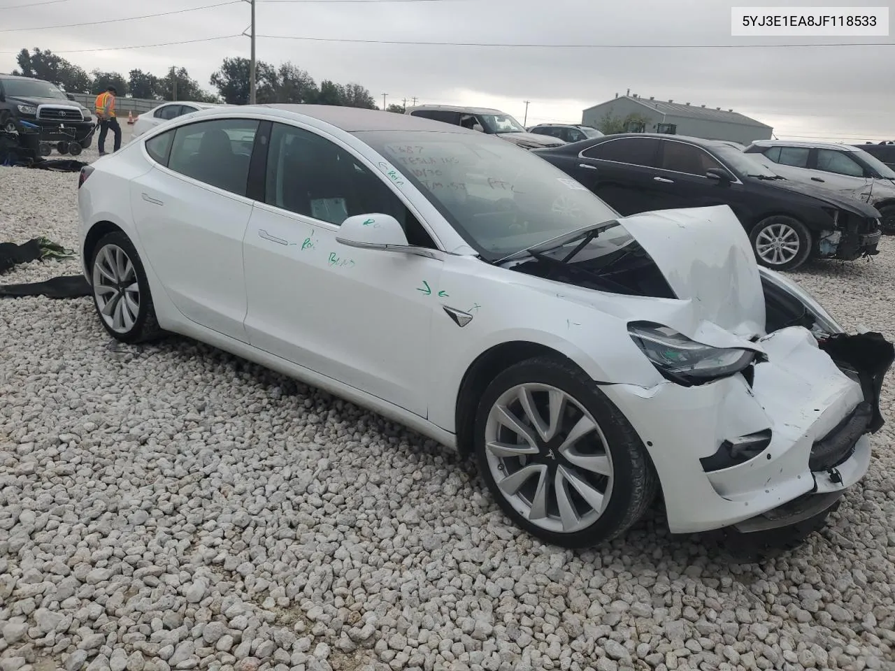 2018 Tesla Model 3 VIN: 5YJ3E1EA8JF118533 Lot: 79318574