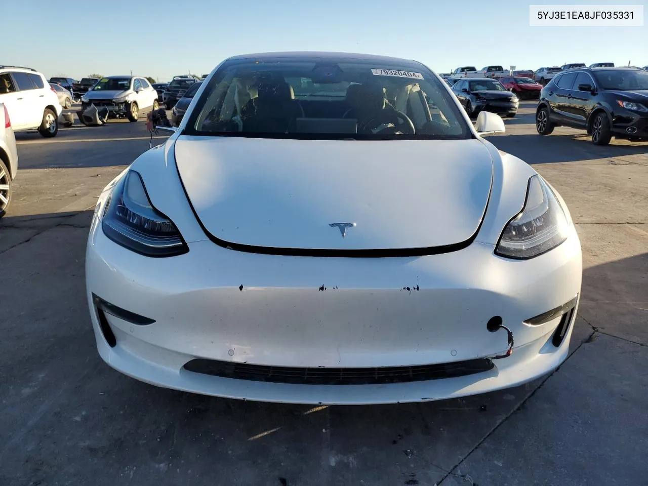 2018 Tesla Model 3 VIN: 5YJ3E1EA8JF035331 Lot: 79320404