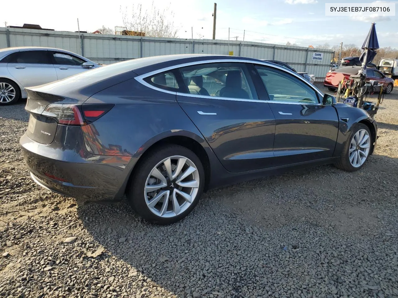 2018 Tesla Model 3 VIN: 5YJ3E1EB7JF087106 Lot: 79389644