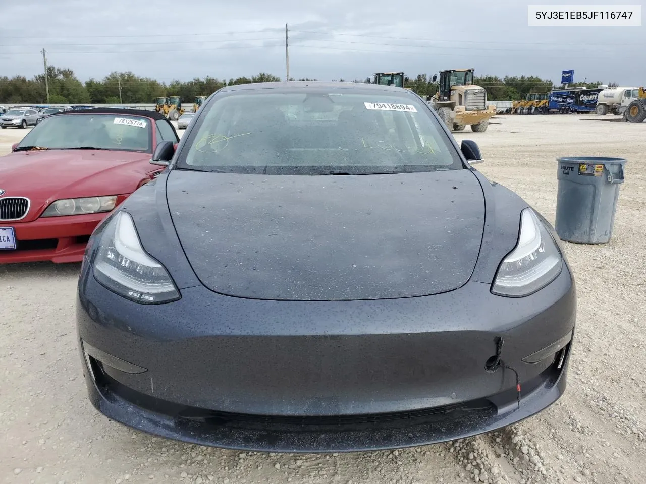 2018 Tesla Model 3 VIN: 5YJ3E1EB5JF116747 Lot: 79418694